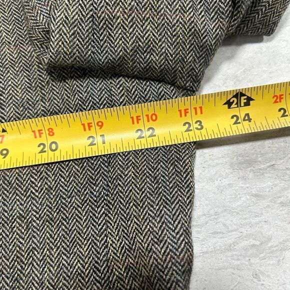 Lauren Ralph Lauren 100% Wool 2 Button Blazer Sport Coat Brown Plaid Size 44R - Picture 10 of 15